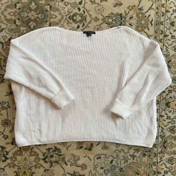 French Connection 100% Cotton Boxy Sweater - Picture 1 of 3